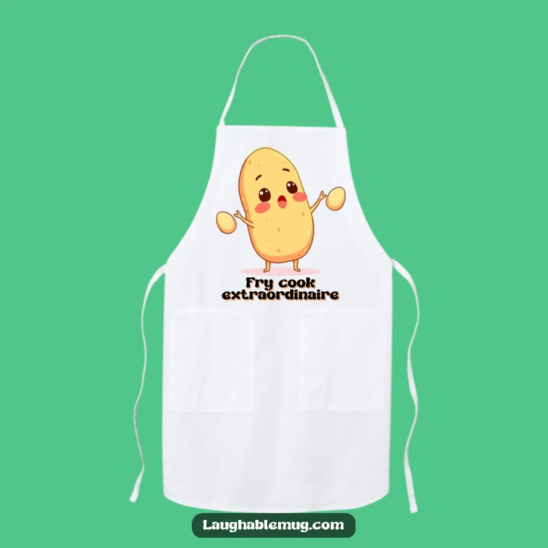 Funny Juggler Apron: Potato's Egg Act Protection, Hilarious Kitchen Gag Gift