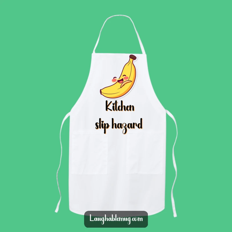 Funny Banana Slip Apron: Kitchen Comedy Fruit Design, Humorous Chef Gift