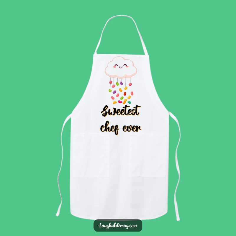 Funny Cloud Jelly Bean Apron: Cook with Sweet, Cheerful Style!
