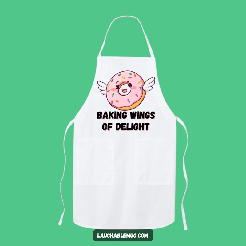 Funny Donut Flying Apron: Bake Up Fun with Whimsical Sprinkled Kitchen Style Gift