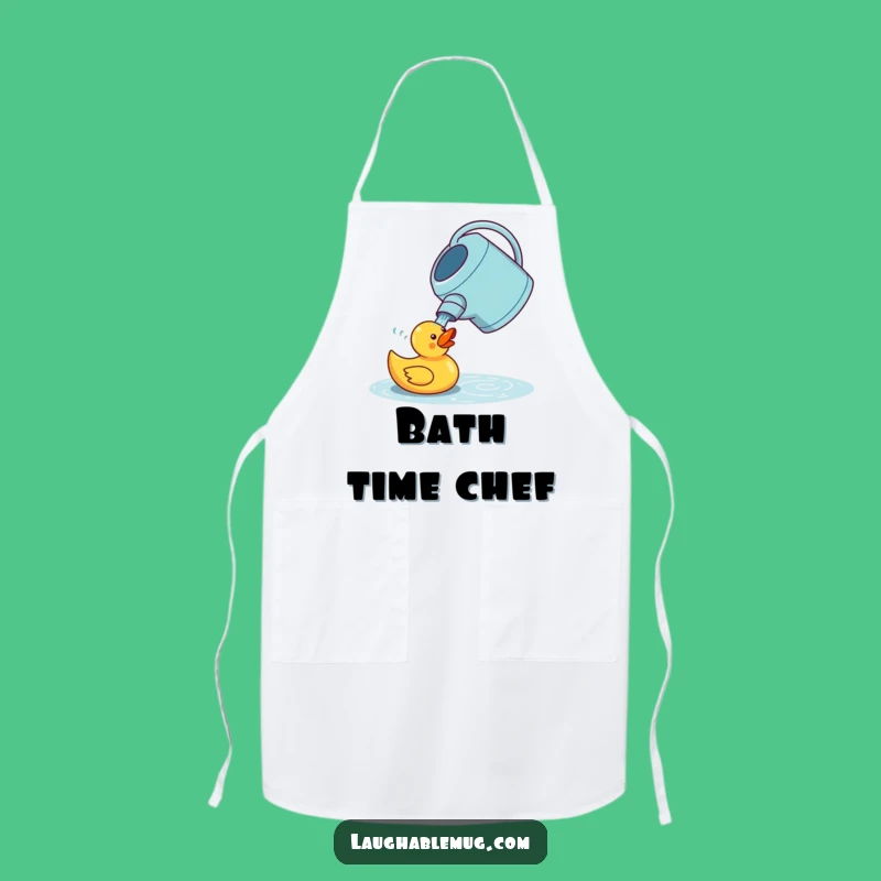 Funny Watering Can Duck Apron - Silly Garden Kitchen Style, Great Funny Gift