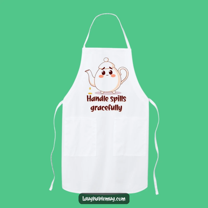 Funny Clumsy Teapot Apron: Hilarious Kitchen Wear for Tea Time