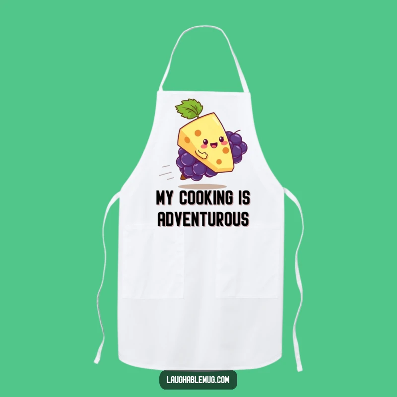 Funny Cheese & Grape Apron: Cook with Comedic Flair