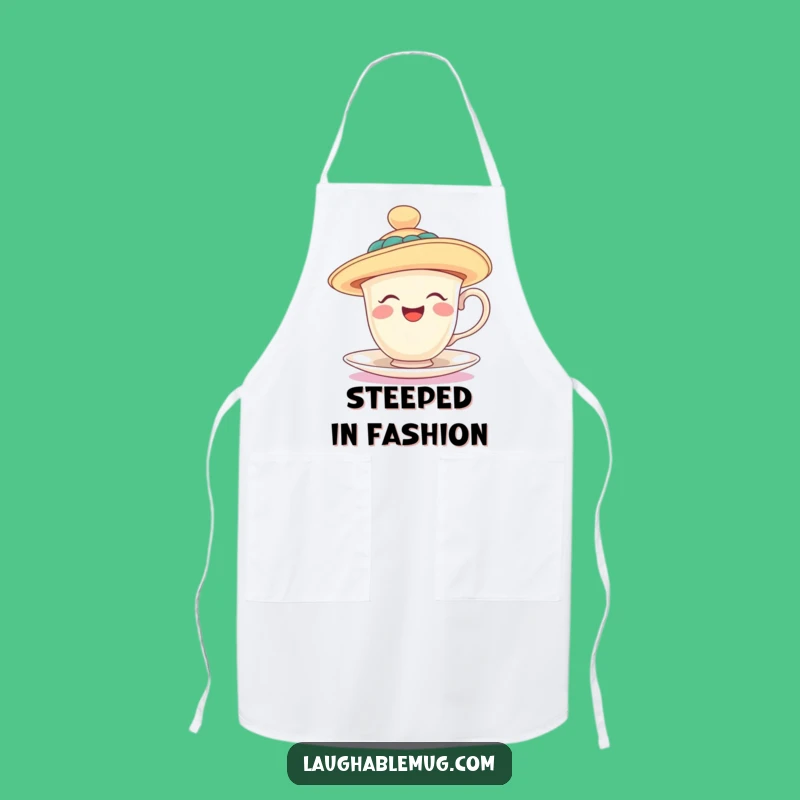 Funny Teacup Floppy Hat Apron - Kitchen Laughs - Fun Funny Gift!