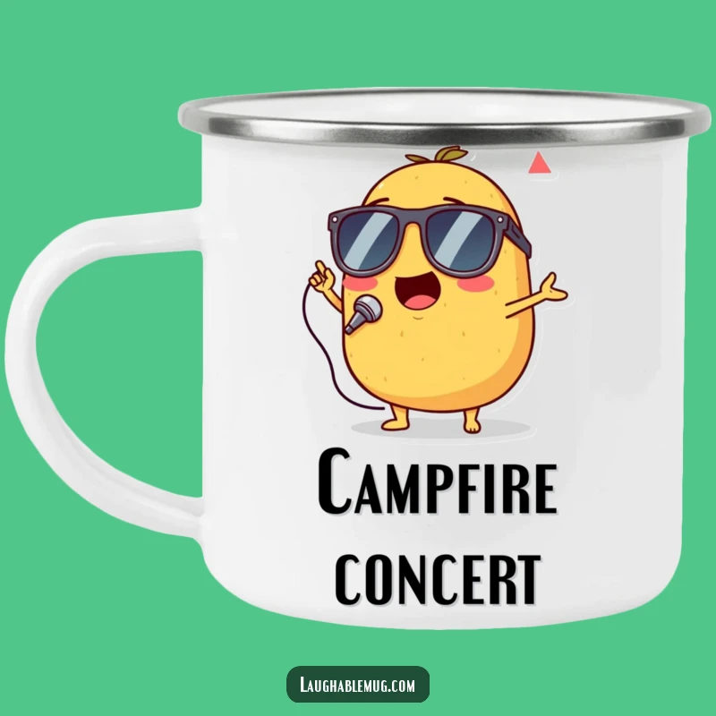 Funny Singing Potato Camping Mug: Rockstar Spud Performance, Perfect Gift