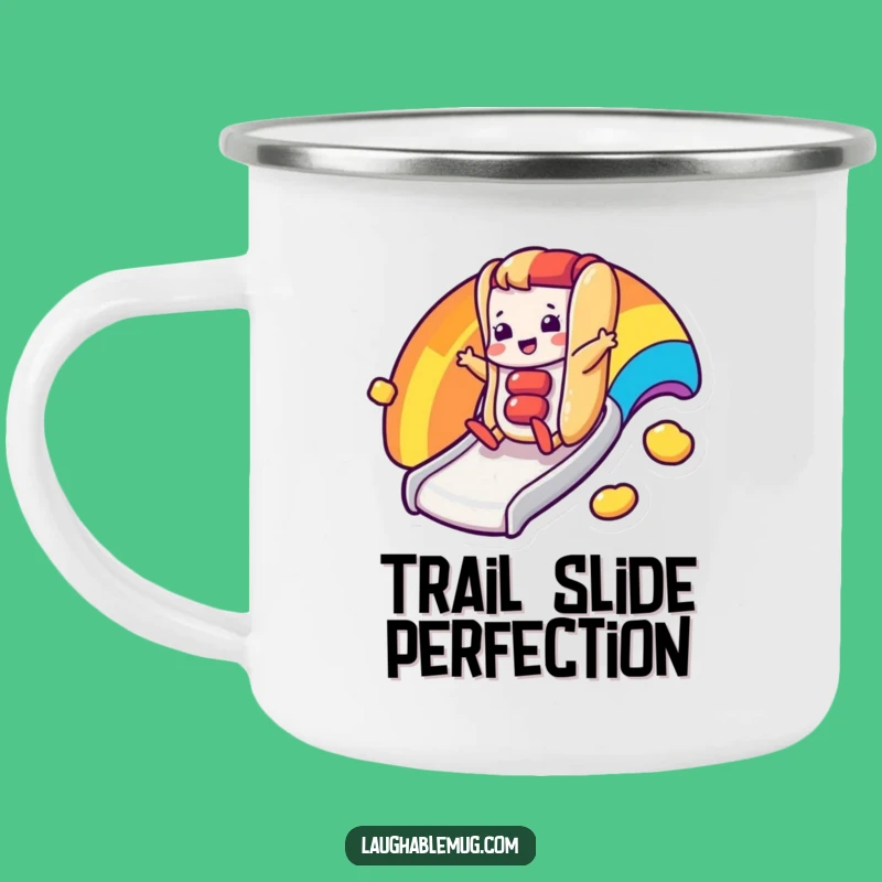 Funny Campfire Mug: Hot Dog Rainbow Slide, Perfect Cheerful Gift
