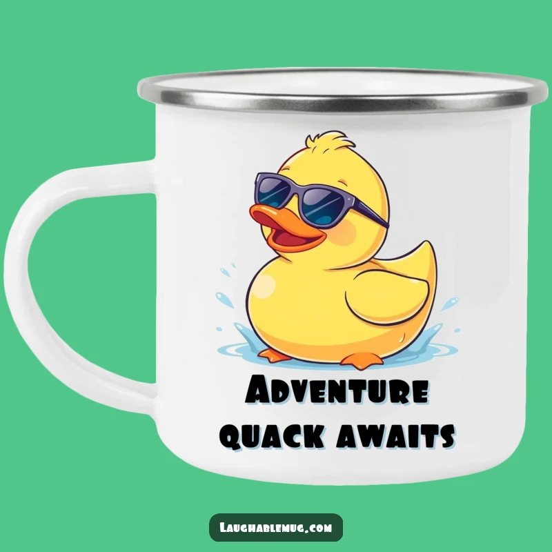 Funny Ducky Camping Mug: Cool Vibes Outdoors, Perfect Funny Gift