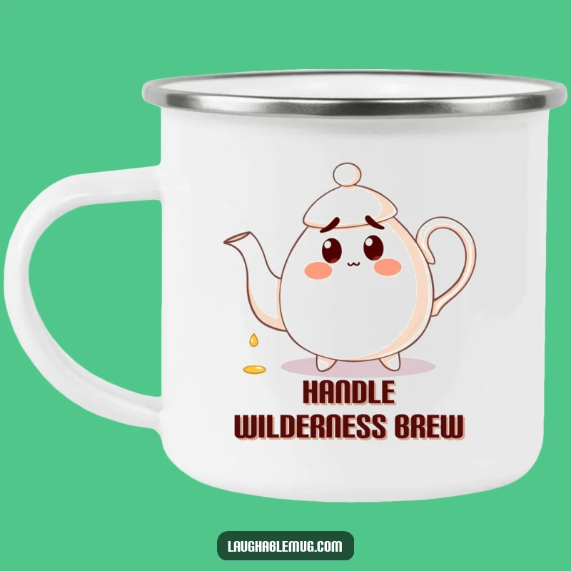 Funny Clumsy Teapot Camping Mug: Hilarious Brew for Tea Adventures