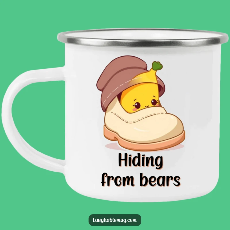 Funny Campfire Mug: Shy Banana Shoe Theme, Perfect Quirky Gift
