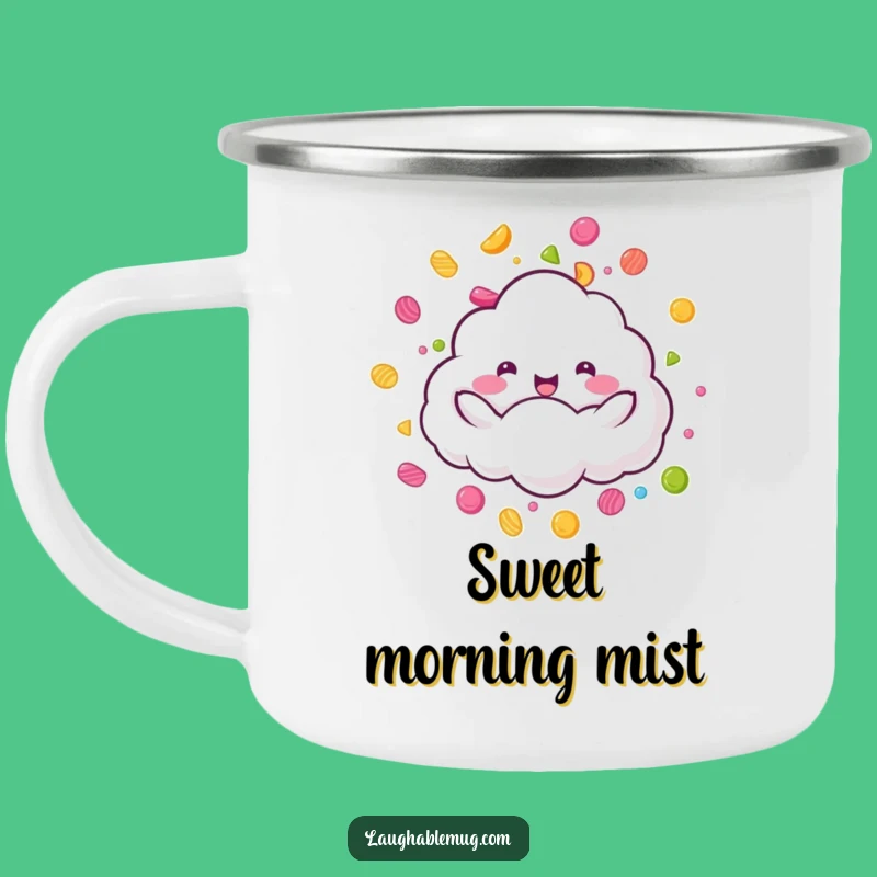 Funny Candy Rain Cloud Camping Mug - Sweet Shower Cup, Great Gift