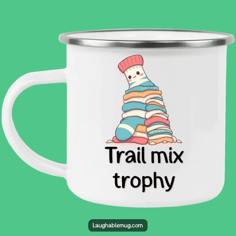Funny Sock Laundry Camping Mug: Hilarious Trail Brew for Brave Adventurers