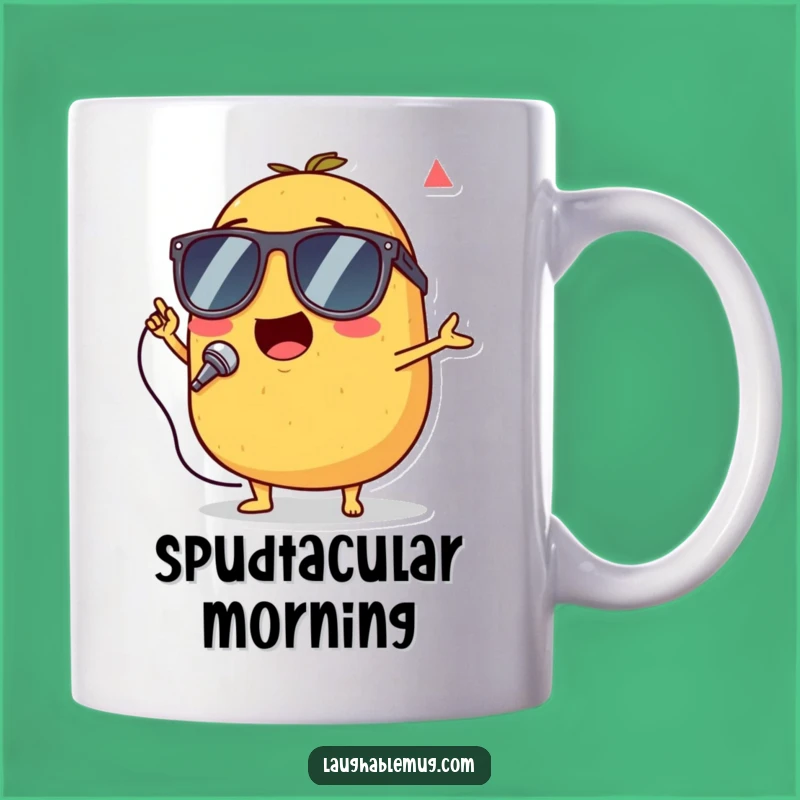 Funny Singing Potato Mug: Star Performer Spud, Perfect Quirky Gift