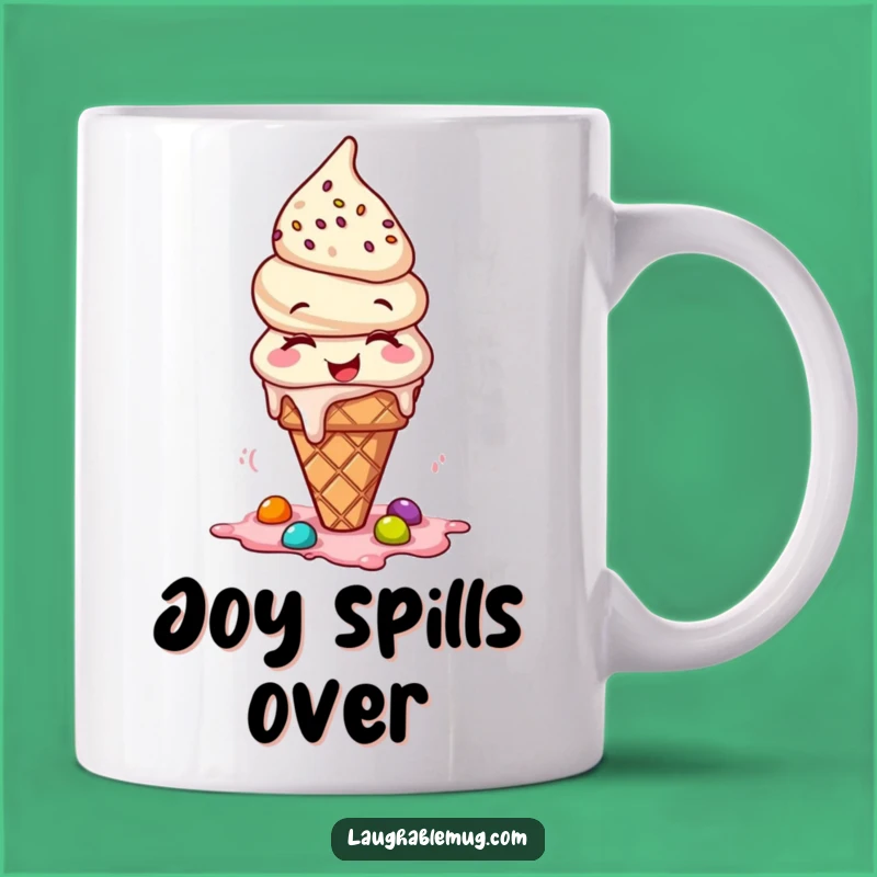 Funny Giggling Ice Cream Cone Mug: Sweet Messy Fun - Perfect Funny Gift