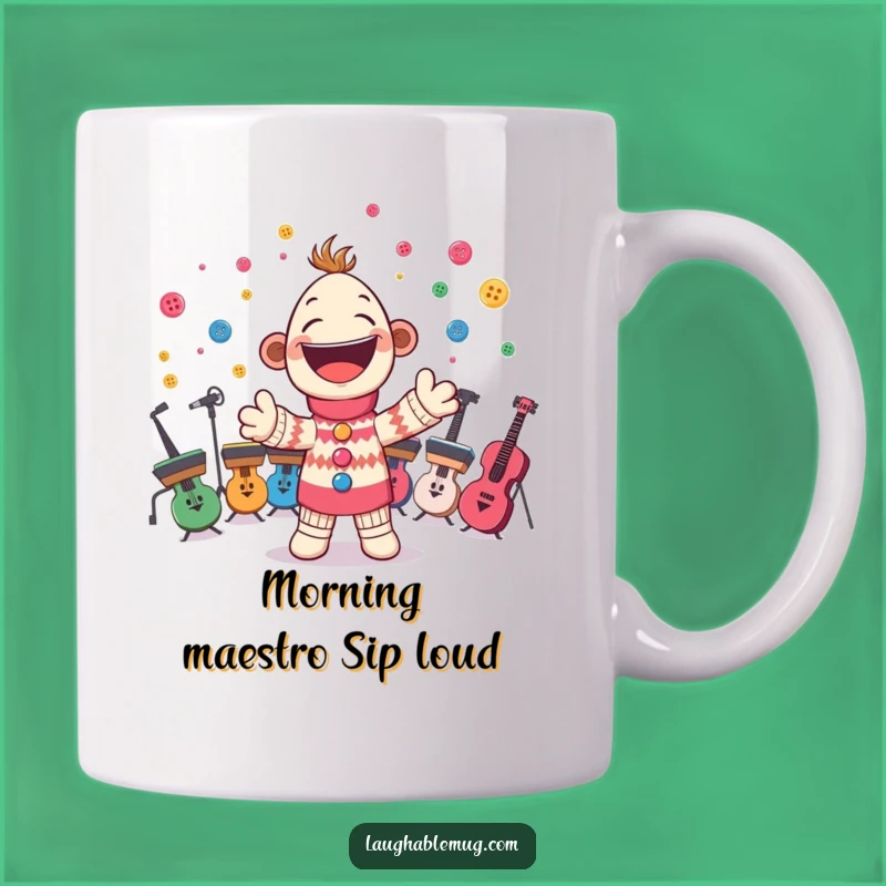 Funny Sock Puppet Orchestra Mug: A Hilarious Baton-Wielding Gift