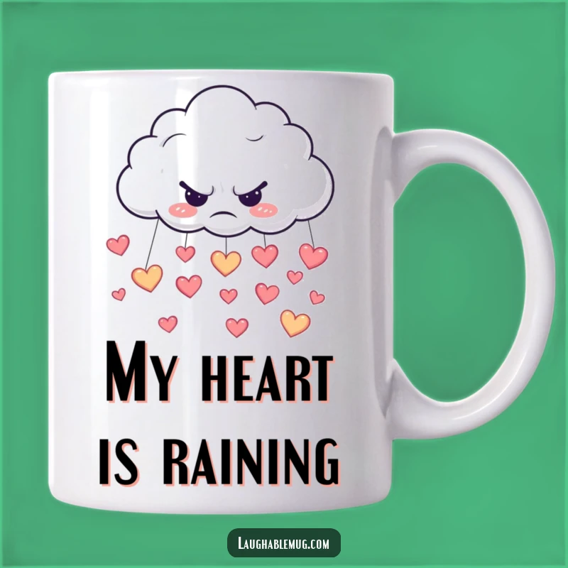 Funny Grumpy Cloud Mug - Sunshine & Hearts Gift, Ironically Funny