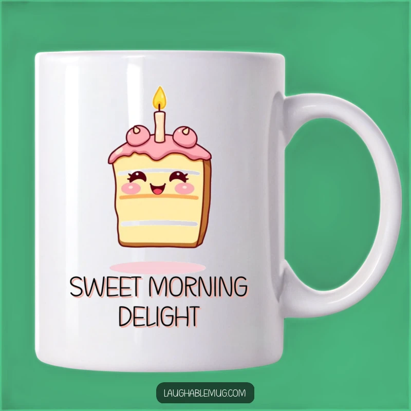 Funny Giggling Cake Mug: Candle Nose Balance, Hilarious Birthday Gift