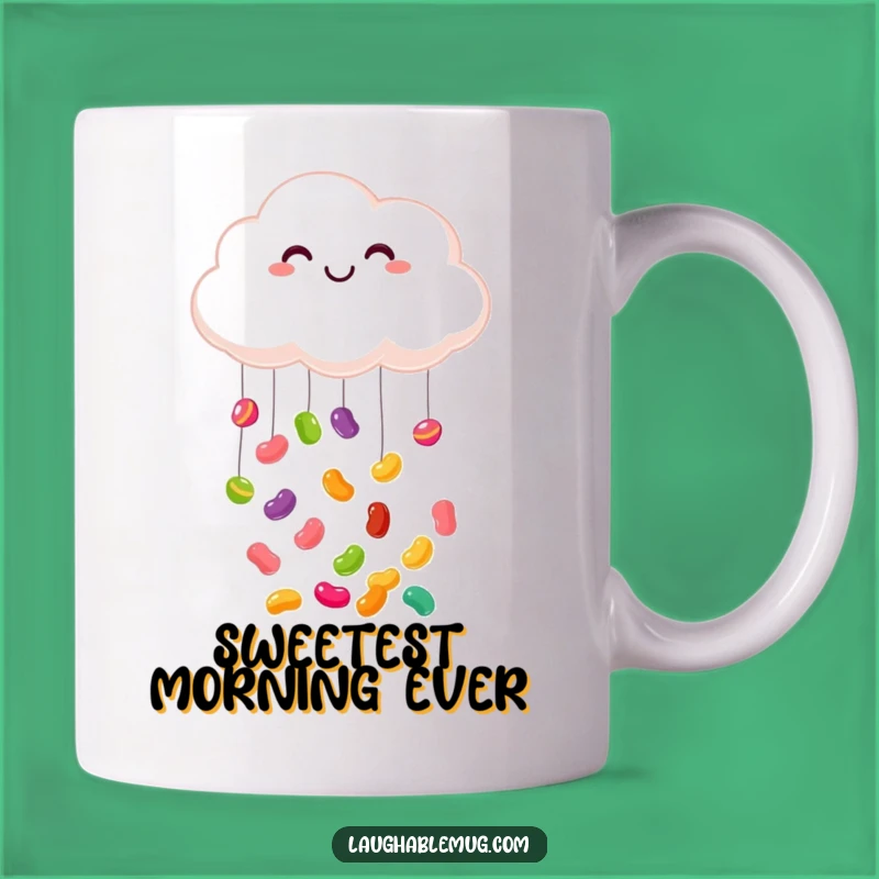 Funny Cloud Jelly Bean Mug: Sweeten Your Day with Joyful Colors!