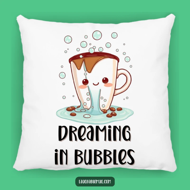 Funny Kawaii Bubble Spill Pillow: Cozy & Cheerful Funny Gift
