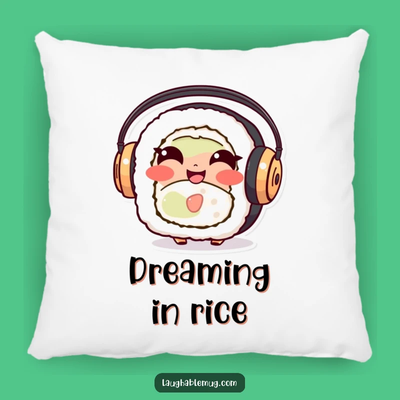 Funny Sushi Roll Pillow: Cozy Giggling Character Cushion, Perfect Hilarious Gift