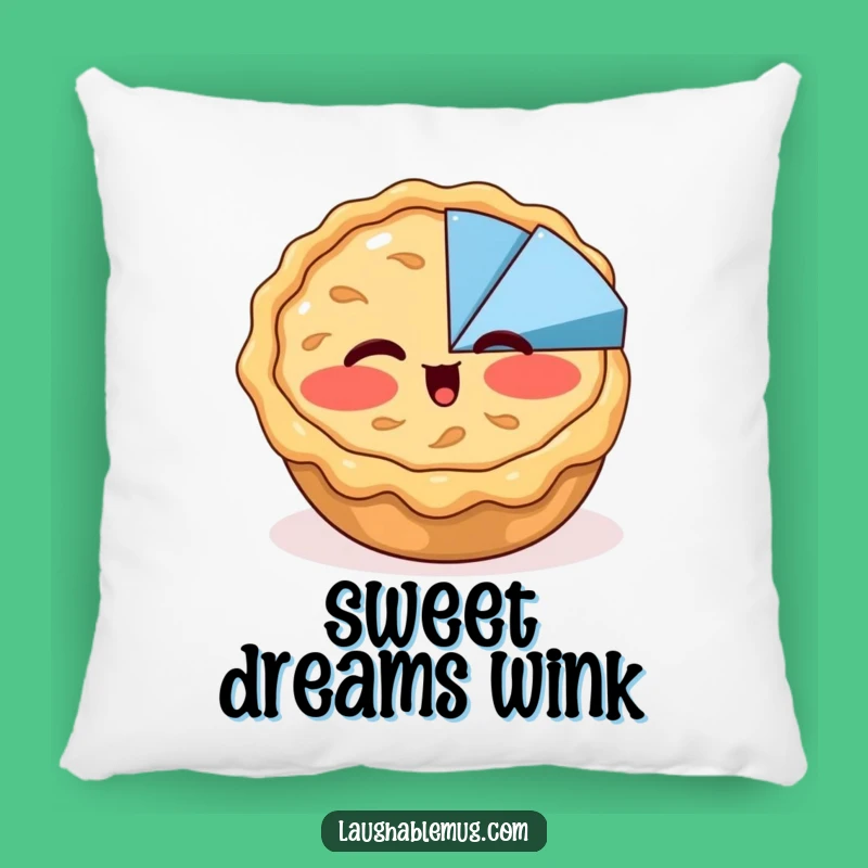Funny Apple Pie Wink Pillow - Cozy Dessert Humor, Perfect Funny Gift Accent