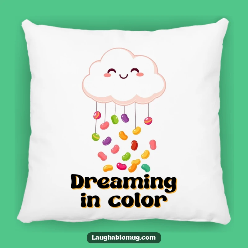 Funny Cloud Jelly Bean Pillow: Snuggle with Sweet, Happy Dreams!