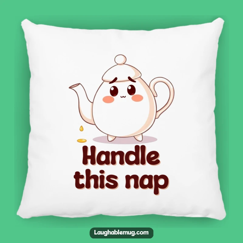 Funny Clumsy Teapot Pillow: Hilarious Comfort for Cozy Tea Lovers