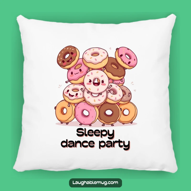 Funny Donut Dance Pillow: Cuddle Up with Sweet Moves!