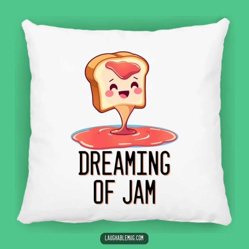 Funny Toast Jam Dive Pillow: Snuggle Up with Breakfast Humor and a Perfect Funny Gift