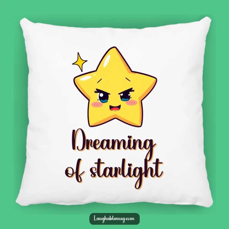 Funny Winking Star Pillow: Cozy Cosmic Comfort, Humor Gift