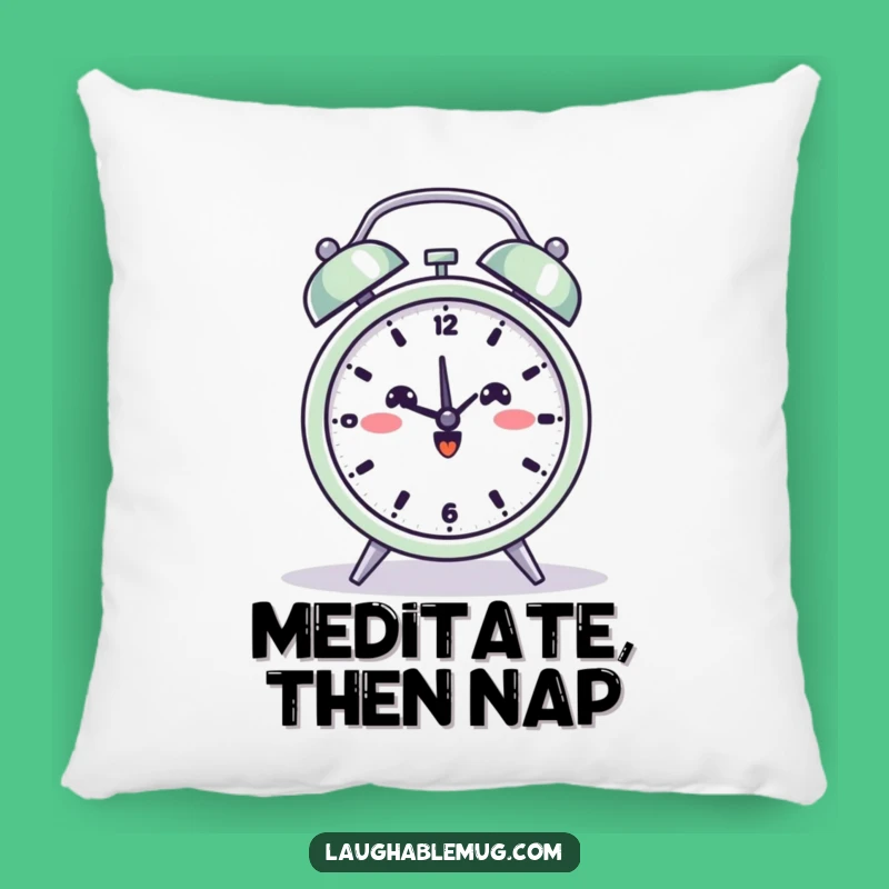 Funny Yoga Alarm Clock Pillow: Relax with Zen and Comfort!