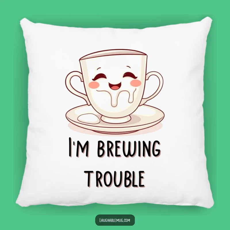 Funny Teacup Pillow - Cozy Kitchen Accent, Perfect Funny Gift