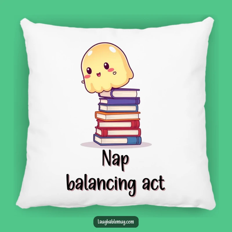 Funny Wobbly Jelly Pillow: Book Balance Comfort, Cozy Humor Gift