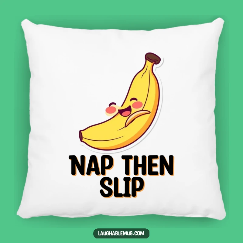Funny Banana Slip Pillow: Comedic Fruit Comfort, Cozy Humor Gift