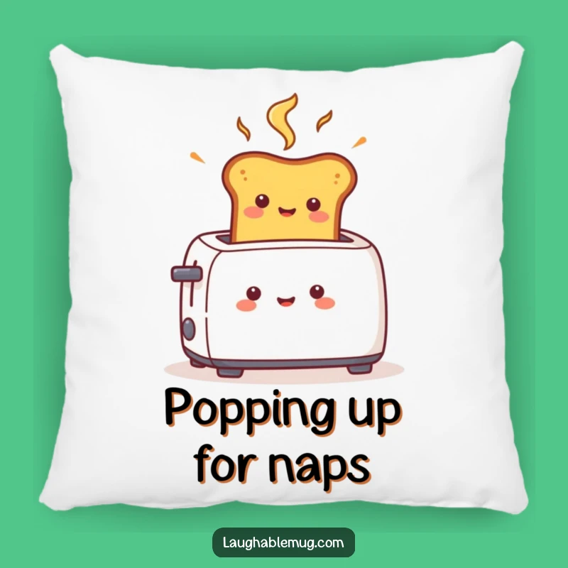 Funny Toast Pop Pillow: Cozy Character Comfort, Fast & Cheerful Gift