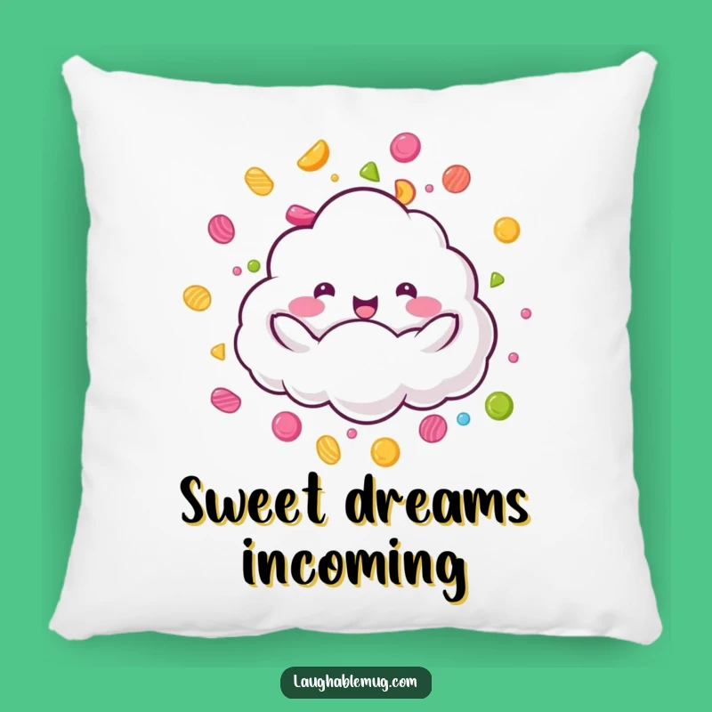 Funny Candy Rain Cloud Pillow - Cozy Sweet Shower Cushion, Ideal Gift