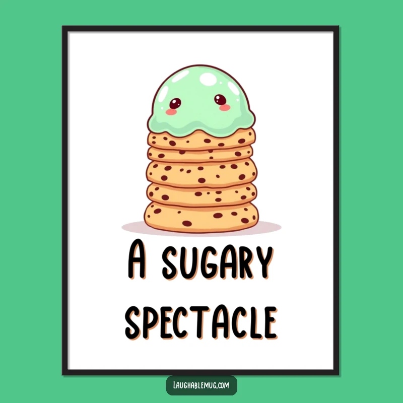 Funny Jelly Dessert Digital Art: Whimsical Wall Decor for Kitchens