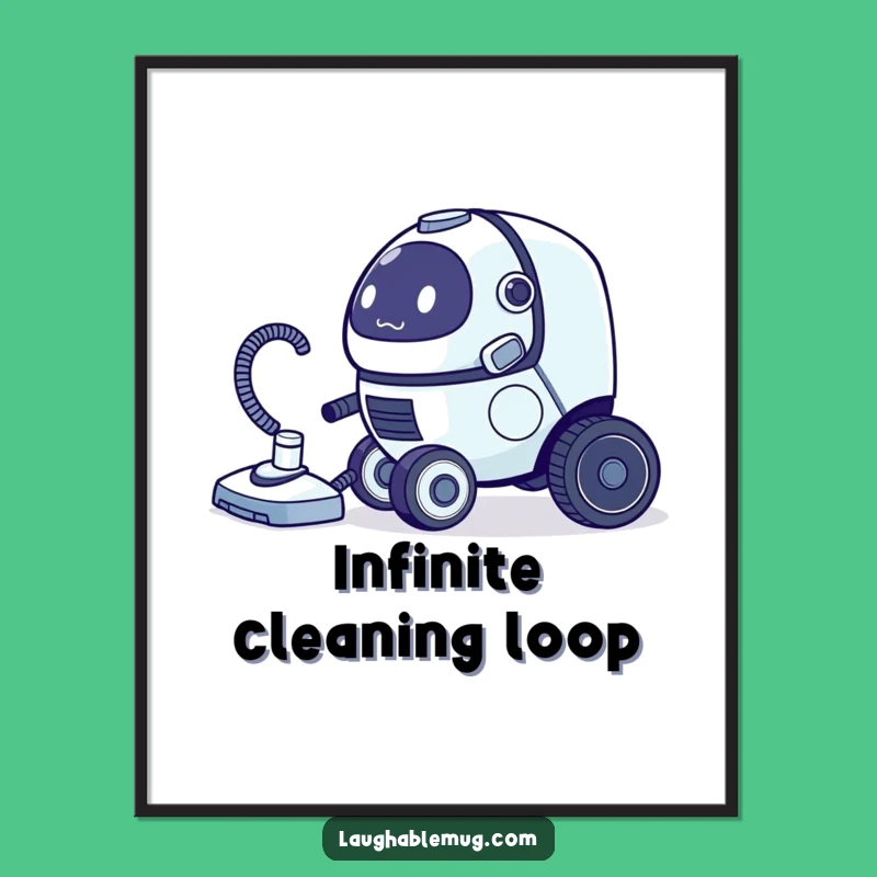 Funny Robot Vacuum Digital Art: Bring Robotic Whimsy to Your Walls!