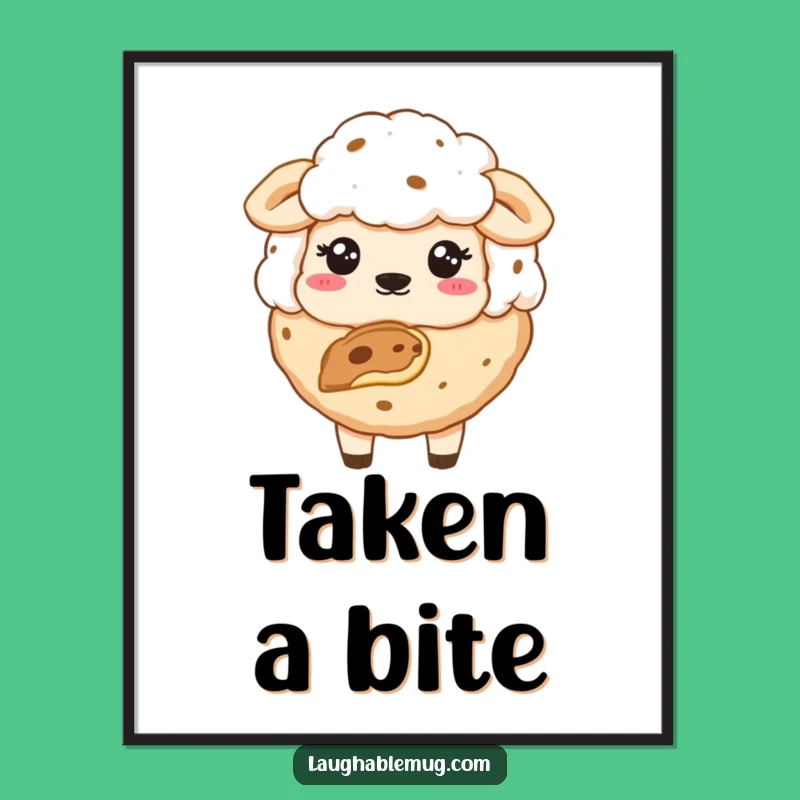 Funny Sheepish Cookie Digital Art Print: Instant Whimsy for Your Walls - Funny Gift