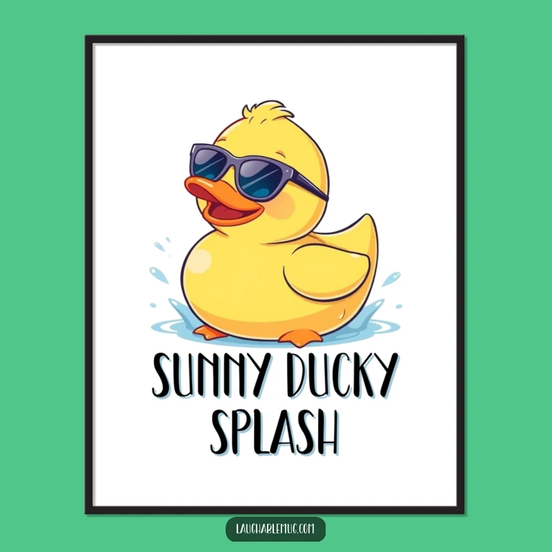 Funny Ducky Digital Art: Instant Cool Fun, Perfect Funny Gift for Summer Lovers