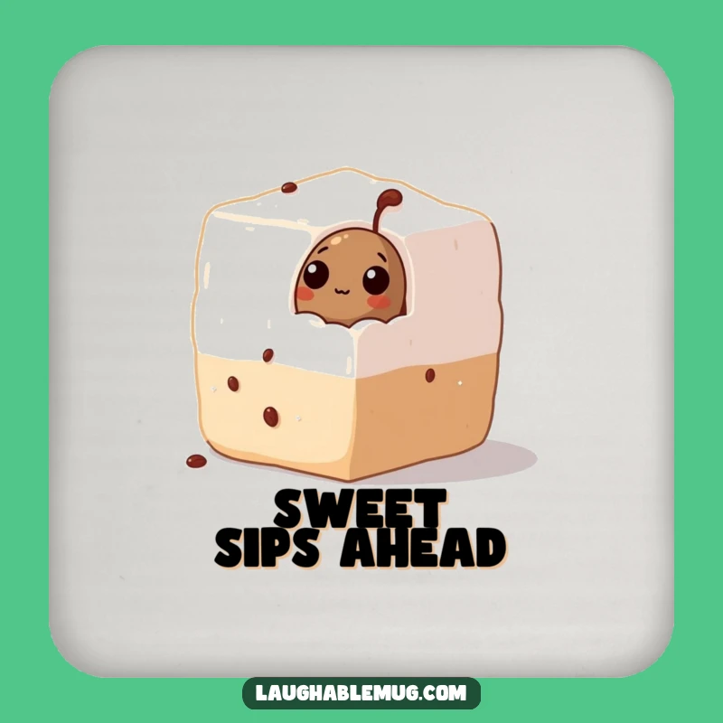 Funny Coffee Bean Sugar Coaster: Hilarious Protection for Sweet Surfaces