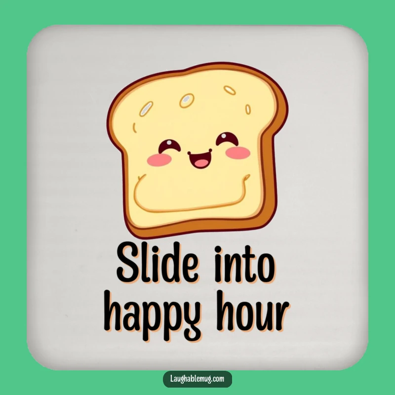 Funny Giggling Toast Coaster Set: Protect Surfaces with Humor