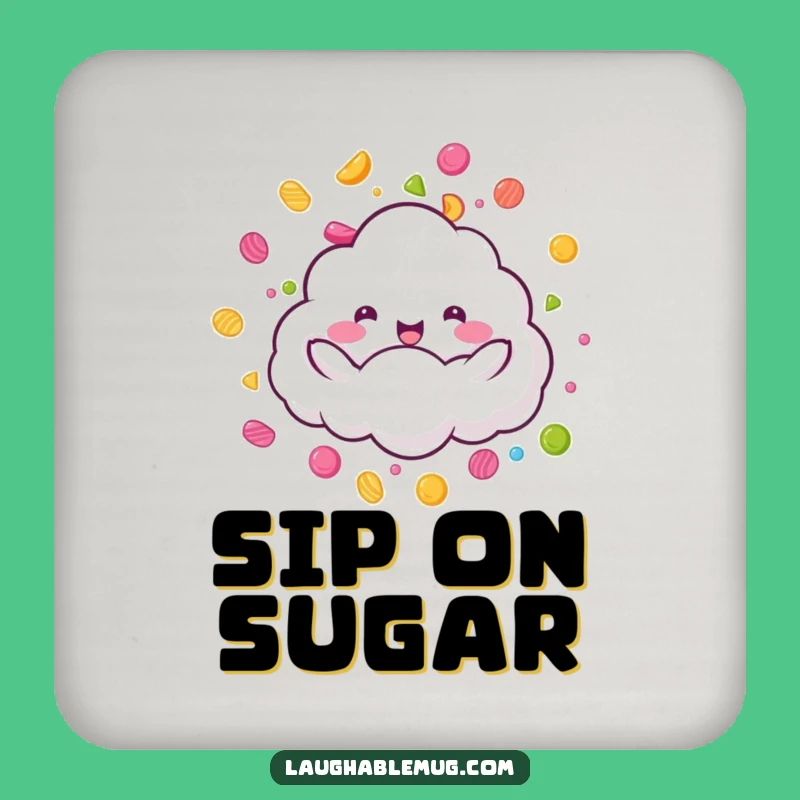 Funny Candy Rain Cloud Coaster - Sweet Drink Protector, Fun Gift