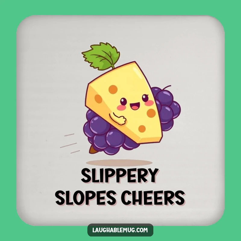 Funny Cheese & Grape Coasters: Protect Surfaces with a Smile
