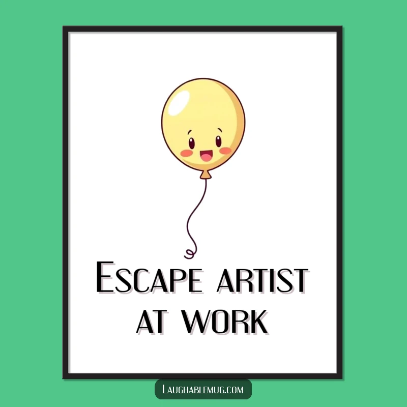 Funny Juggling Balloon Poster: Decorate with Whimsy and a Hilarious Funny Gift