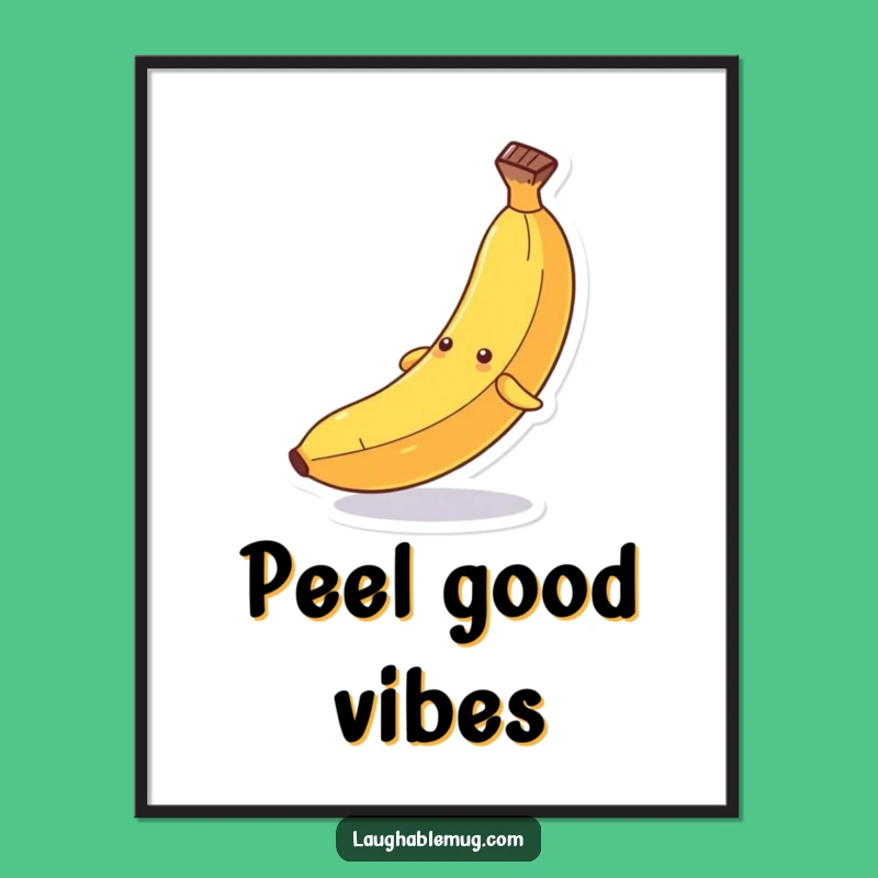 Funny Banana Slip Poster: Adorn Walls with Slapstick Comedy!
