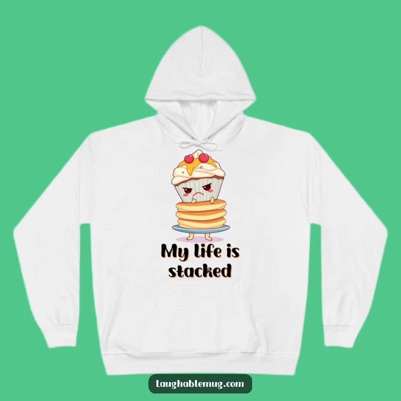 Cozy Funny Grumpy Cupcake Pancake Hoodie: Warm Up with Wobbly Morning Comfort Gift