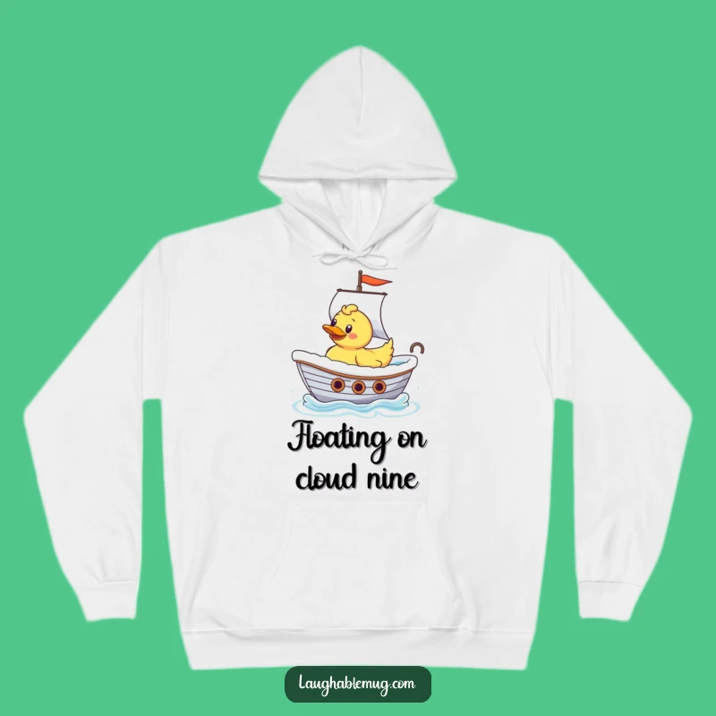Cozy Funny Rubber Ducky Ship Captain Hoodie: Warm Bathtub Sailor, Perfect Humorous Gift for Comfort