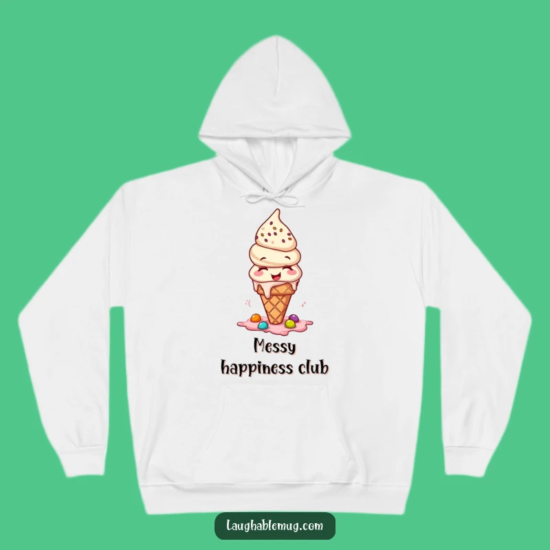 Funny Cozy Giggling Ice Cream Hoodie: Warmth and Sweetness Guaranteed - Funny Gift