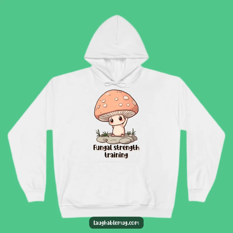 Funny Determined Mushroom Hoodie: Cozy Up with Inner Strength