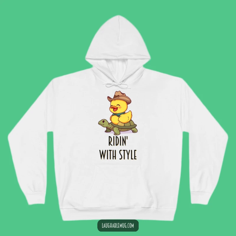 Funny Duck Cowboy Turtle Hoodie: Stay Cozy with Western Charm and a Perfect Funny Gift